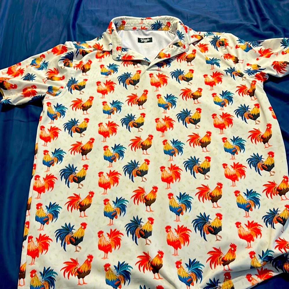 Boys waggle gold polo